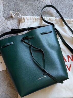 Mansur Gavriel Mini Bucket Bag in Pine